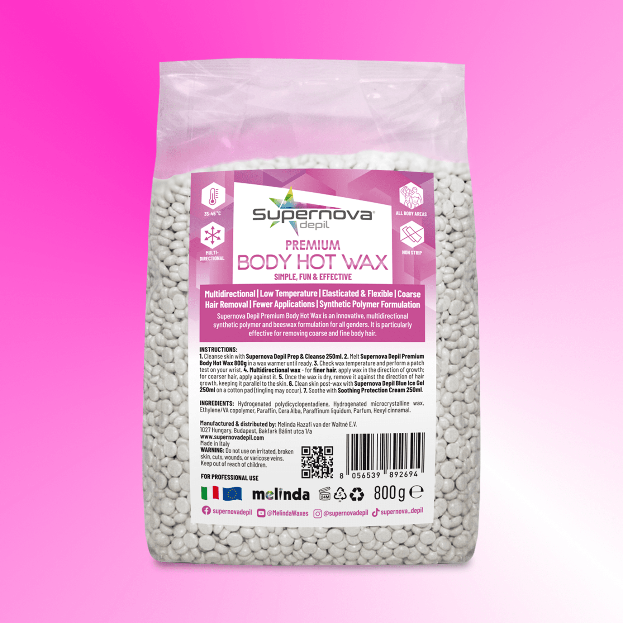 Supernova Depil® Premium Body Hot Wax